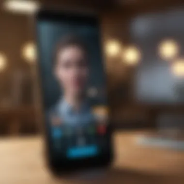 Sleek Skype Mobile Experience Skype app interface on a smartphone