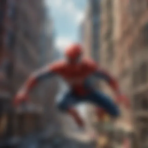 The Legendary Web-Slinger in Action