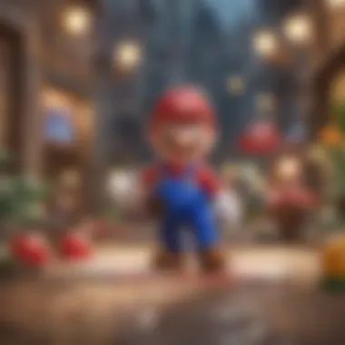 Artistic Gameplay Enhancement Artistic representation of the enhanced gameplay experience with Amiibo cards