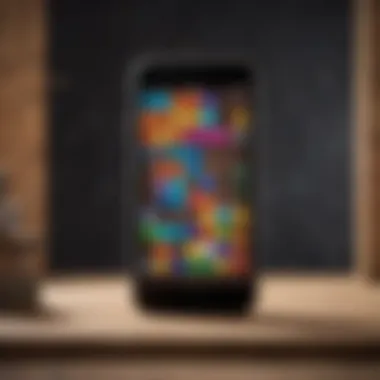 Modern Tetris Mobile App Modern Tetris mobile app interface