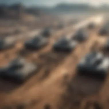 Strategic Army Formation Strategic army formation in a mobile game