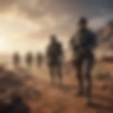Advanced Military Tactics in Gaming Concept art depicting advanced military tactics in gaming