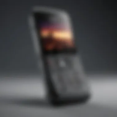 Modern Flip Phone Technology A sleek modern flip phone showcasing advanced technology.