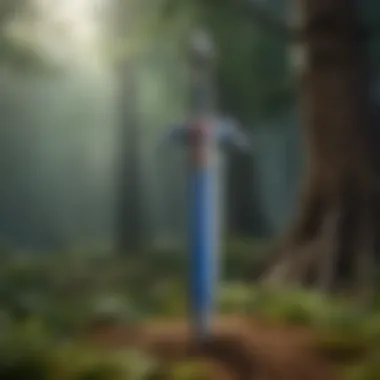Symbol of Courage: The Master Sword in Ocarina of Time The iconic Master Sword from Ocarina of Time