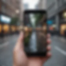 Augmented reality gameplay in a bustling urban environment