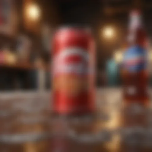 A vibrant display of popular soda brands featured in a mobile game interface.