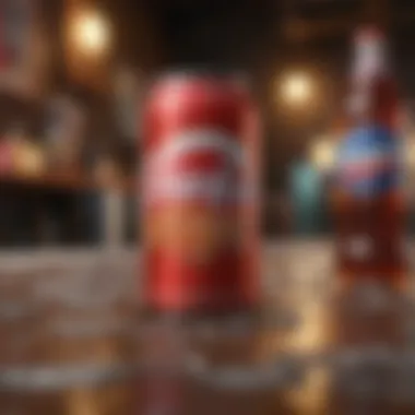 Soda Branding in Mobile Games A vibrant display of popular soda brands featured in a mobile game interface.