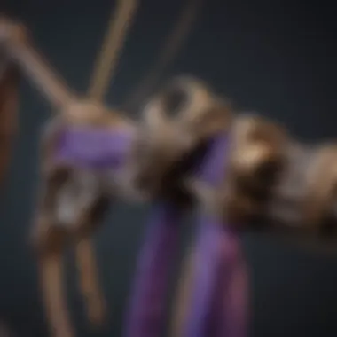 Intricate Details of the Twilight Bow Amiibo Close-up of the Twilight Bow Amiibo detailing