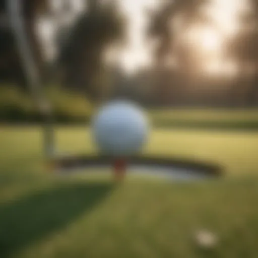 Elegant golf club on a luxurious iOS golf game