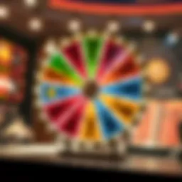 Visual representation of a daily spin wheel in mobile gaming