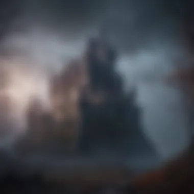 Ethereal Castle of the Night Ethereal vampire castle shrouded in mist