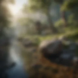 A Zen-inspired mobile game with tranquil landscapes